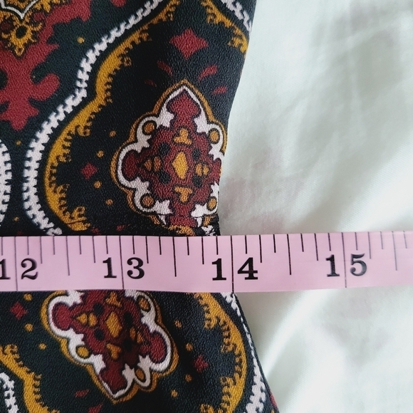 A.L.C. Alexa Kaleidoscope Bell Sleeve Silk Dress - Picture 14 of 15